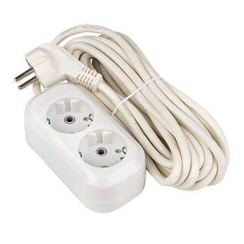 Удлинитель "Эксперт" 2 гнезда 5 метров 16А/3,5кВт с заземлением ПВС 3х1 PROxima EKF