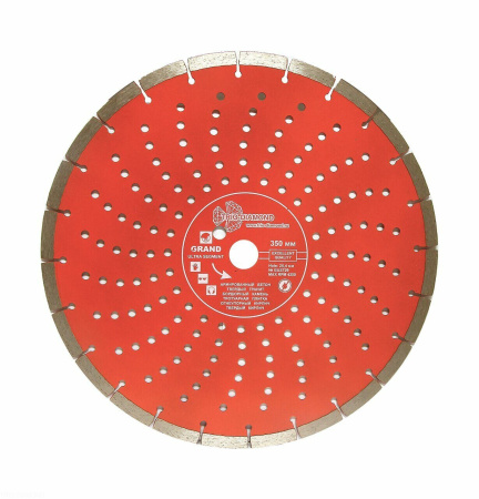 Диск алмазный отрезной 350*25,4 Сегментный серия Grand hot press 170350, GUS729 Trio-Diamond