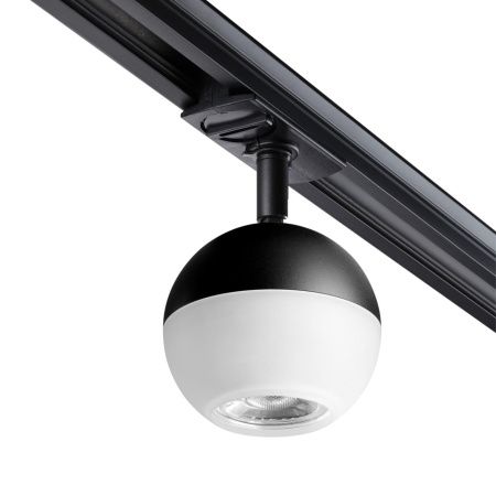 Св-к трековый однофазный IP20 GU10 9W 220V GARN черный NOVOTECH