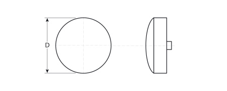 Заглушка под рамный дюбель, цвет белый, 25шт, ЗУБР