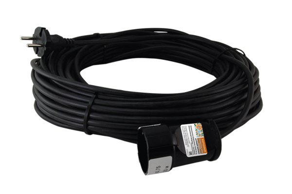 Удлинитель-шнур силовой народный У1-12035 ПВС 2200 Вт с/з, 50м, штепс. гнездо TDM
