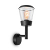 Бра 1*E27 23Вт Черный IP20 Faro O039WL-01B Outdoor