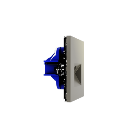 Розетка компьютерная встраиваемая Voltum S70 RJ45 КАТ.6, (шелк)