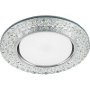 Св-к встр.с белой LED подсветкой Feron CD4032 потолочный GX53 без лампы, прозр., хром