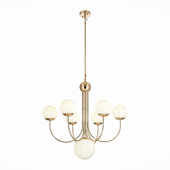 Люстра подвесная Французское золото/Белый E27 7*60Вт SL1504.203.07 ST LUCE
