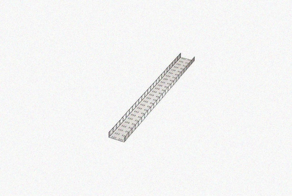 Лоток замковый перфорированный ЛМЗ 100х100х2000 УТ1,5, горячее цинкование, S1,0