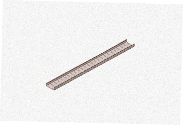 Лоток замковый глухой ЛМЗГ 80х80х2000 У3, окрашенный, S1,0