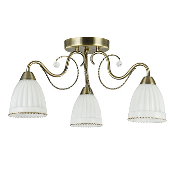 Потолочный светильник 3*E14 40Вт Бронза IP20 Letizia FR2757-PL-03-BZ Freya