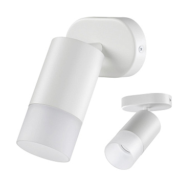 Св-к накл.IP20 GU10 9W 235V FLAX белый NOVOTECH