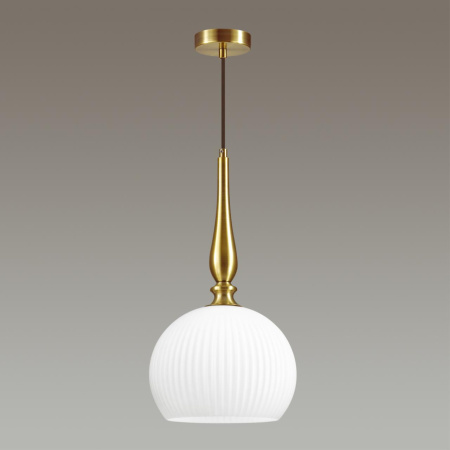 Подвес E27 60W RUNGA белый/бронзовый B ODEON LIGHT