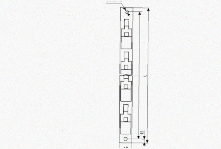 Стойка кронштейна рожкового криволинейного К1351.001-11 УТ1,5 горячее цинкование, 13 рожков, L1690, S3,0