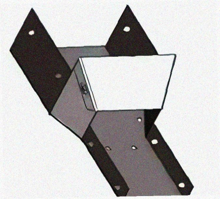 Лоток переходной замковый ЛПЗ 100х50-50х50 УТ1,5,горячее цинкование, S1,0