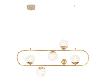 Светильник подвесной TR5433/5 GD золото G9/5 max 40W 780*110*1000 Ambrella Light