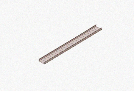 Лоток замковый перфорированный ЛМЗ 500х100х2000 УТ1,5, горячее цинкование, S1,5