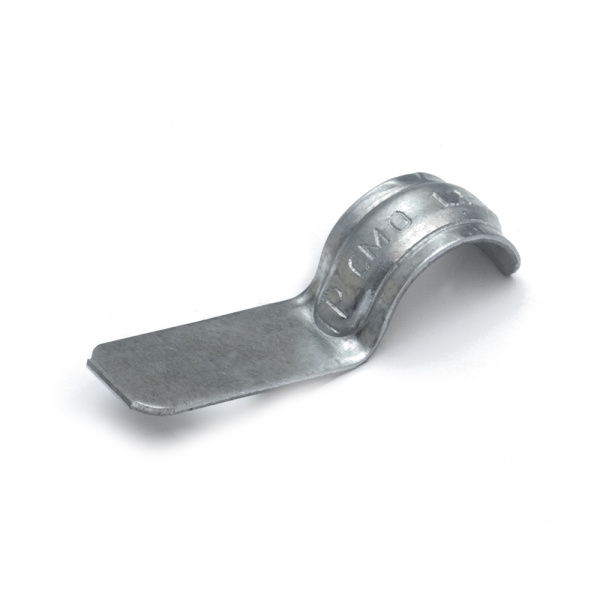 Скоба металлическая однолапковая СМО d12-13 мм для монтажного пистолета (без отверстий) (100 шт/уп) Промрукав