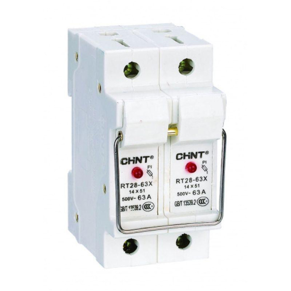 Держатель плавких вставок с индикацией RT28-63X 14х51 2П (R) CHINT