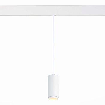 Магнитный трековый светильник подвесной ZOOM Белый LED 1*6Вт 4000К 667Lm Ra>80 10-60° IP20 D60xH120 48В ST357.543.06 ST LUCE