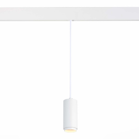 Магнитный трековый светильник подвесной ZOOM Белый LED 1*6Вт 3000К 667Lm Ra>80 10-60° IP20 D60xH120 48В ST357.533.06 ST LUCE