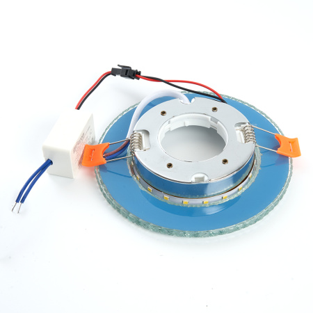 Светильник встр. с белой LED подсветкой Feron CD4020 потолочный GX53 без лампы прозрачный