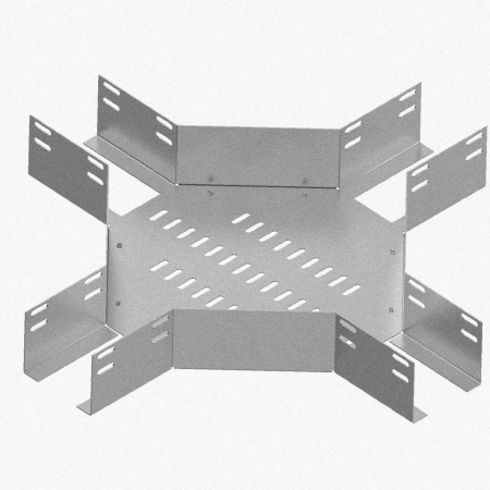 Лоток крестообразный глухой КМГ 200х65 У3, окрашенный, S1,5