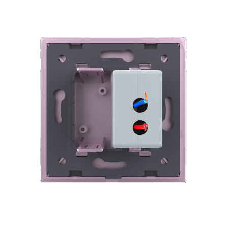 Розетка USB с блоком 5В 2.1А Розовая Livolo