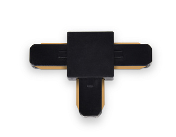 Коннектор T-образный однофазный для соединения трековых шинопроводов GL7078 BK черный Ambrella Light