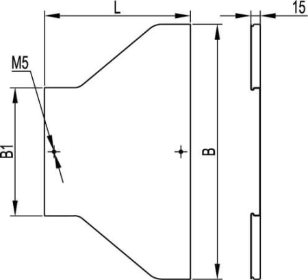 Крышка RRC на переходник 150/80, цинк-ламельная DKC