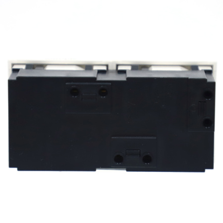 Donel Розетка 2х2К+З нем.ст., 45 гр., с з/ш, бел. (90х45мм), серия (тип) DF6