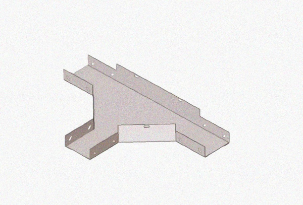 Лоток тройниковый замковый перфорированный ОТЗ 200х100 УХЛ1, горячее цинкование S1,5