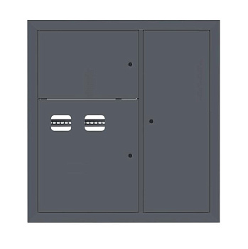 Щит этажный 2 кв, RAL7016 (1000х950х150) PROxima EKF