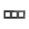 Рамка из металла, "Avanti", темно-серая, 3 поста (6 мод.) DKC