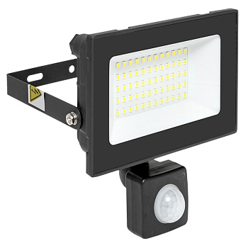 Прожектор светодиодный СДО-3004 с инфракрасным датчиком движения 50Вт 6500К IP54 EKF