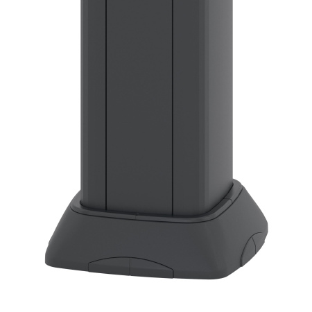 Телескопическая алюминиевая колонна, 2.7 - 4.2м, цвет чёрный DKC