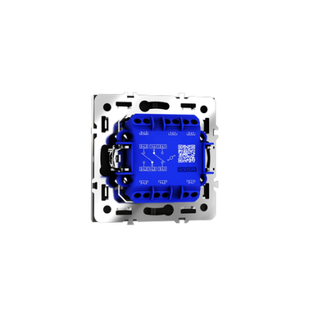 Проходной переключатель встраиваемый Voltum S70 двухклавишный 10А, (кашемир)