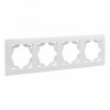 Валенсия Рамка 4-местная белая EKF
