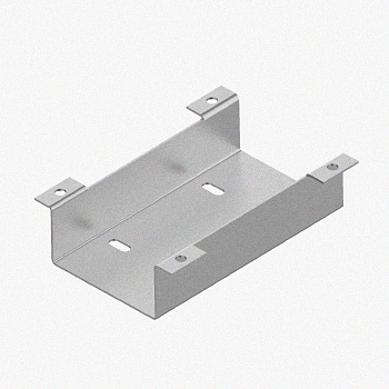 Соединитель нижний У1102 100х100х1,5 УТ1,5, оцинкованный лист, S1,5