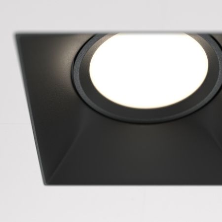 Встраиваемый светильник 1*GU10 50Вт Черный IP20 Downlight DL042-01-SQ-B Technical Maytoni