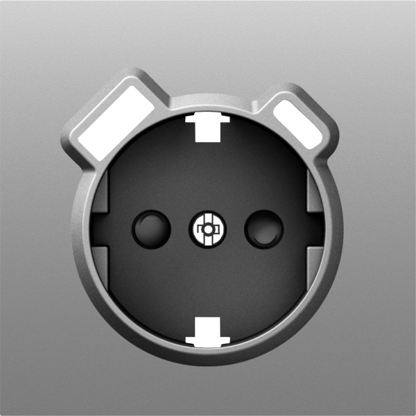 Donel S08 серый графит накладка для розетки Schuko с зарядным устройством USB A+C, со шторками 16A 250 В~,серия DB