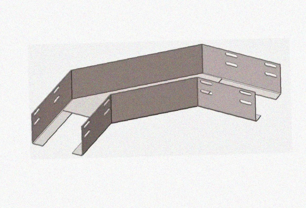 Лоток угловой замковый перфорированный КГЗ 50х50-90 УХЛ1 поворот на 90, горячее цинкование S1,5