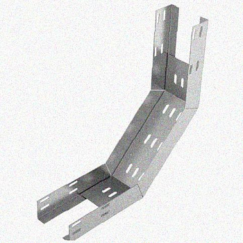 Лоток перфорированный КП 600х65-90 УХЛ1 для поворота трассы вверх на 90, горячее цинкование S1,5