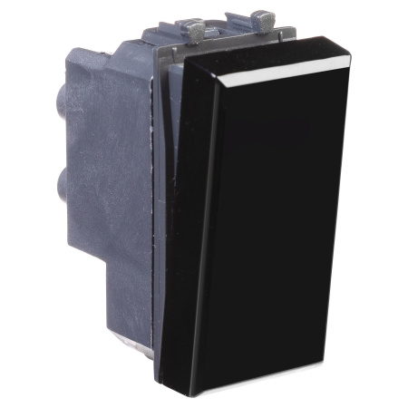 Перекрестный переключатель модульный, "Avanti", "Черный квадрат", 1 модуль DKC