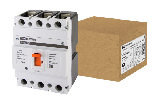Выключатель автоматический ВА87-35 3П 160А 25кА TDM Выключатель автоматический ВА87-35 3П 160А 25кА TDM