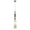 Подвес E14 1*40W 4861/1D CANDY золотой/раноцветн.керамика/стекло ODEON LIGHT
