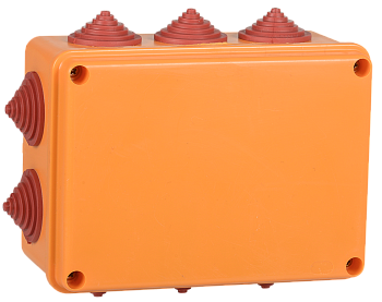 Коробка распаячная огнестойкая ПС 150х110х70мм 6P 6мм2 IP55 10 вводов IEK