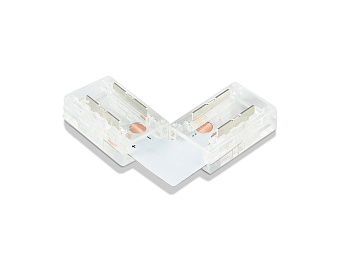 Соединитель угловой L для светодиодной ленты COB 8mm 12/24V (2 конт.) GS6851 (5шт) Ambrella Light