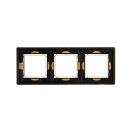 Рамка из натурального дерева, "Avanti", беленый дуб, 3 поста (6 мод.) DKC