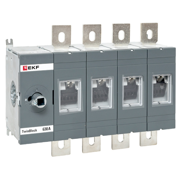 Рубильник 630A 4П без рукоятки управления TwinBlock EKF