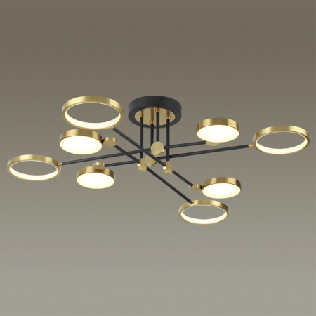 Потолочный св-к IP20 LED 65W 2677Лм DENZEL металл/черный с бронзой ODEON LIGHT