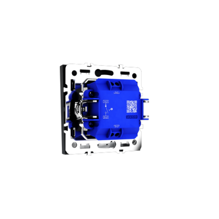 Выключатель встраиваемый Voltum S70 одноклавишный с подсветкой 10А, (графит)
