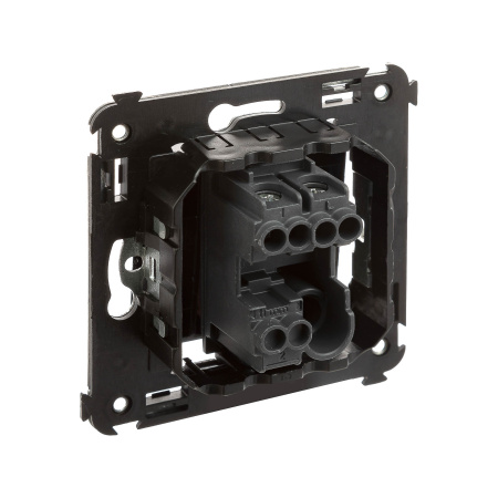 Кнопка одноклавишная в стену, "Avanti", "Черный квадрат" DKC